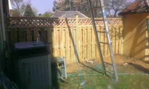 Wooden Fence built during National Rebuilding Day