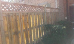 Wooden Fence built during National Rebuilding Day