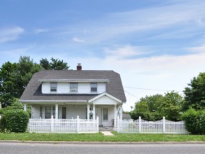 The American Dream: a house, a family, and a white picket fence.