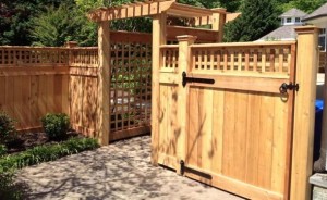 custom wood privacy fence
