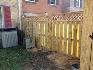 Fence built during National Rebuilding Day