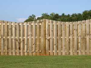 Wood fence