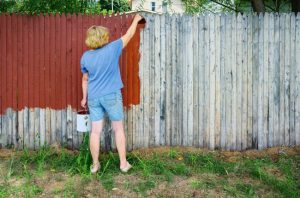 wooden fence