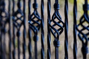 wrought iron fence